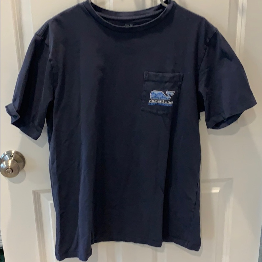 Navy Vineyard Vines Hanukkah T-shirt